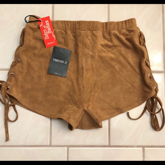 Forever 21 Pants - ♥️ Suede Tie Shorts 🌵
